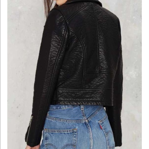Nasty gal atomic vegan leather jacket - Picture 2 of 4