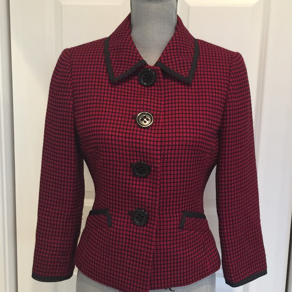Tahari Check Blazer Size 4 - Picture 1 of 3
