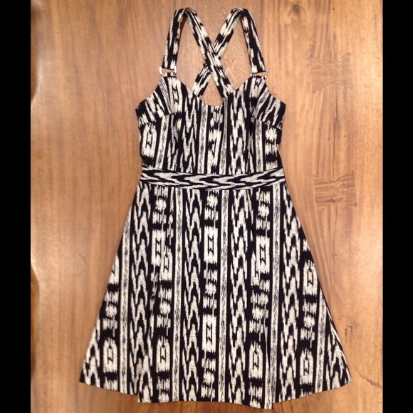 Suspender Style Textured Dress