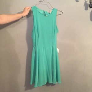 Teal knee length dress