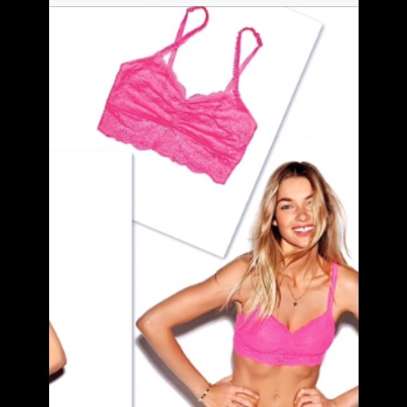 Bright pink Victoria's Secret bralette . M
