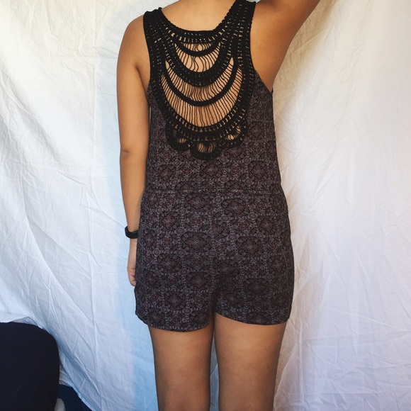 UO Embroided Romper/Dress