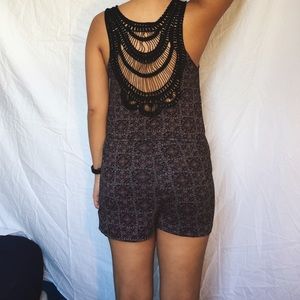 UO Embroided Romper/Dress