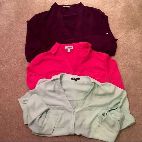 Set of 3 Express dress shirts