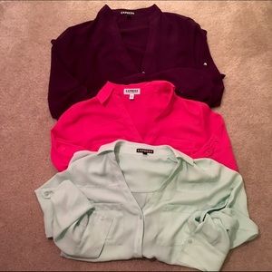 Set of 3 Express dress shirts