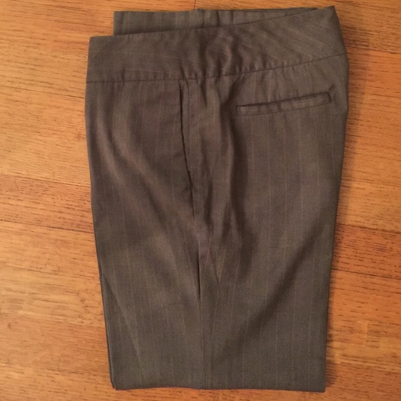 *5/$25* Merona brown slacks with light pin stripes