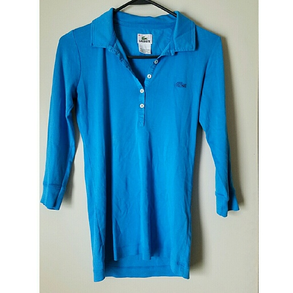 Lacoste Polo 3/4 sleeve size 36