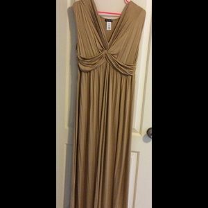 Gold Maxi Dress
