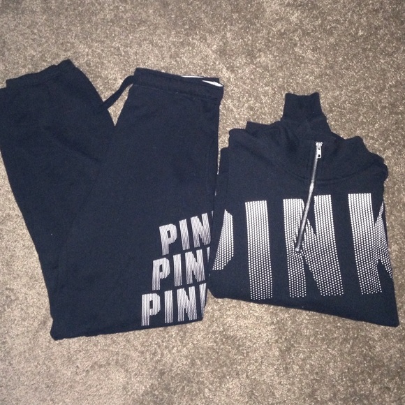 matching sweatshirt and sweatpants