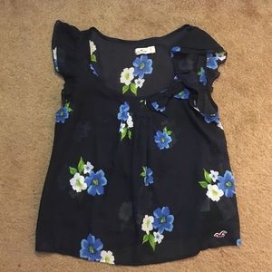Hollister floral blouse