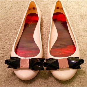 Ted Baker bow jelly flats 🎀