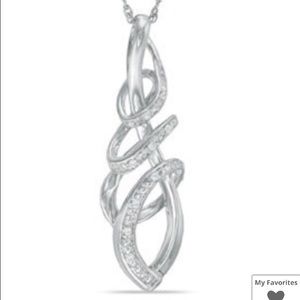 Diamond accent twist pendent. Price firm!!