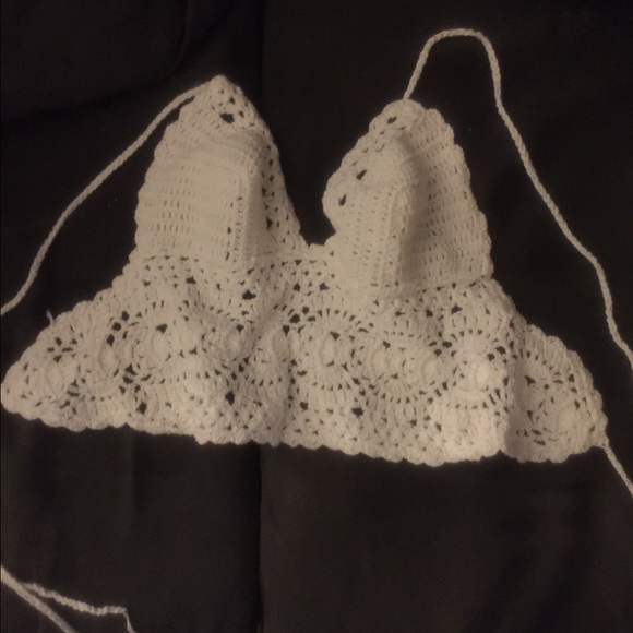 White crochet top