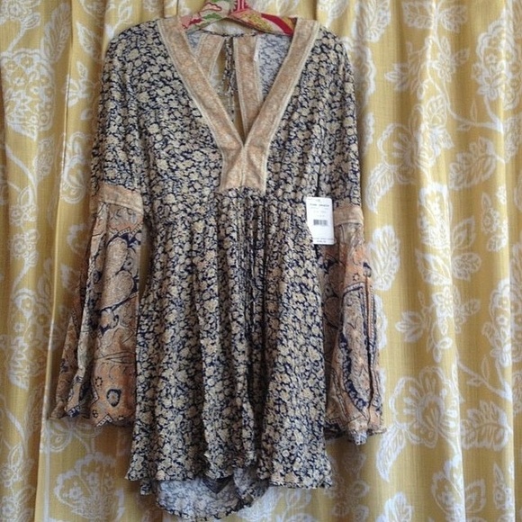 Free People Floral Printed Romper - Picture 4 of 4