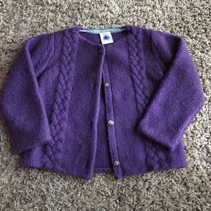 Petit Bateau knit cardigan 18mos