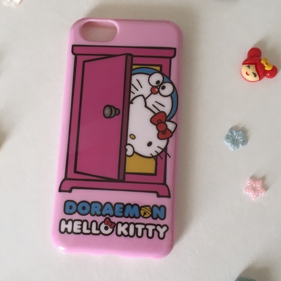 Hello Kitty/Doraemon iPhone 6/6S or 6/6S PLUS Case - Picture 1 of 2