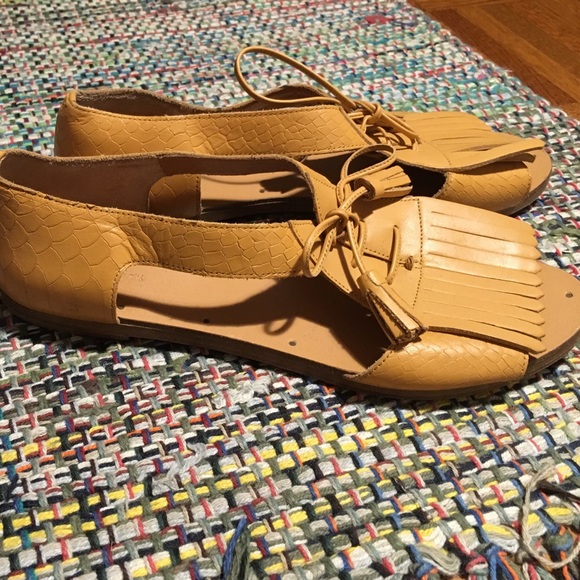& Other Stories peep toe leather Sandals - Picture 2 of 4
