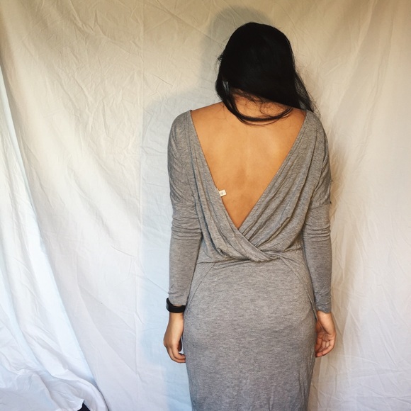 UO Gray Backless Dress