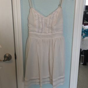 white lace hollister dress