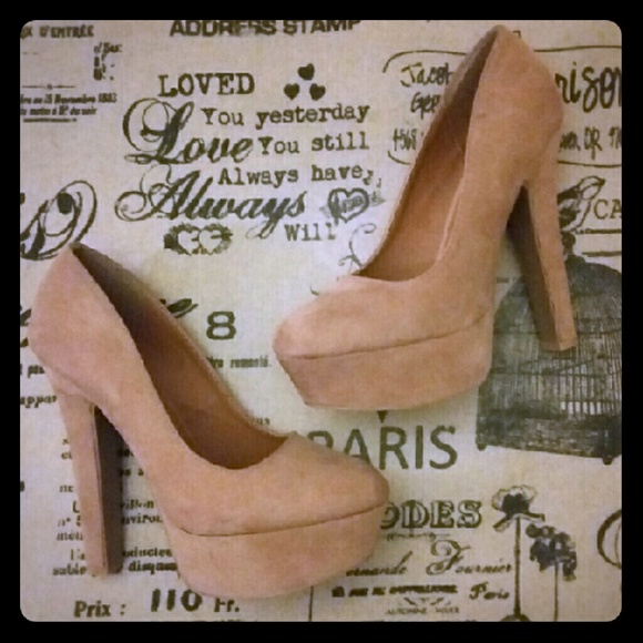 Blush Suede Pumps