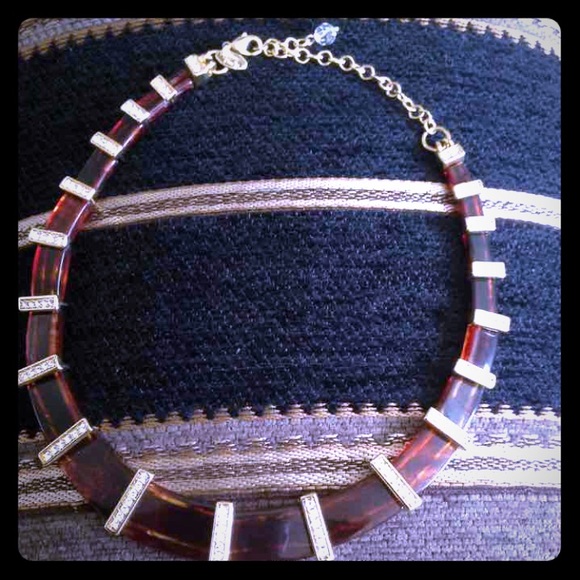 Leah Sophia Kiam family Crystal cut necklace