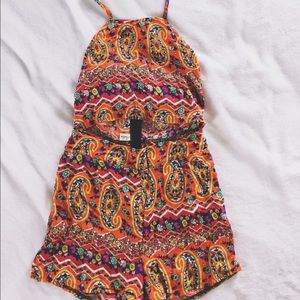 Colorful Paisley Romper