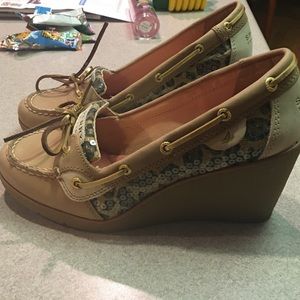 Sperry topsider wedge size 8.5