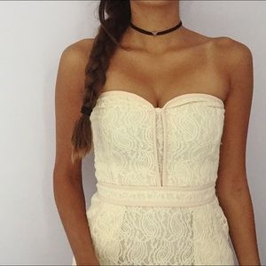 Urban Outfitters Strapless Lace Dress