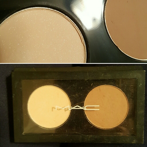 MAC eye shadow duo palette compact matte cream