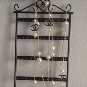 Gorgeous double layer long necklace