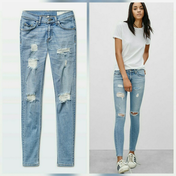 rag & bone Denim - Rag & Bine Skinny Destructed Jeans Munoz