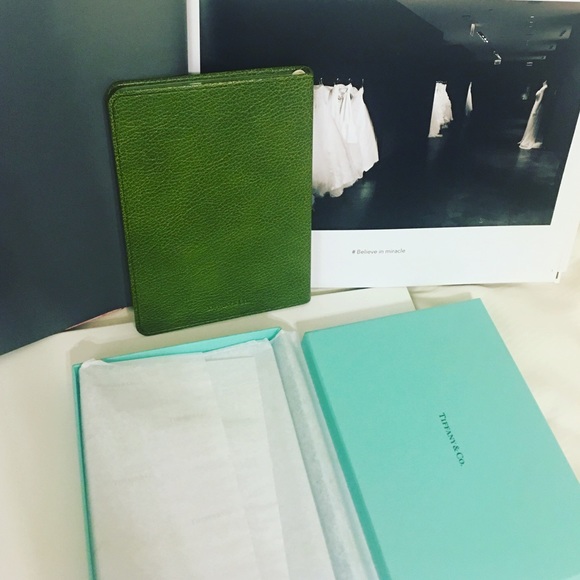 SOLD!! Tiffany leather notebook with silver-rimmed - Picture 2 of 4