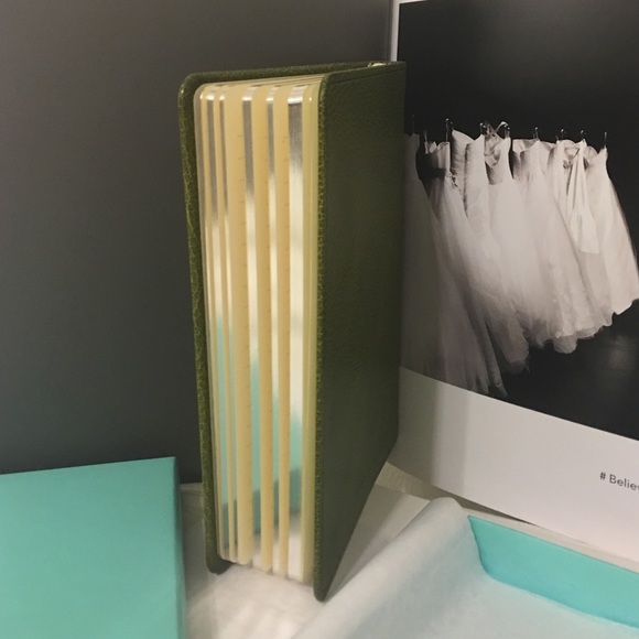 SOLD!! Tiffany leather notebook with silver-rimmed - Picture 4 of 4