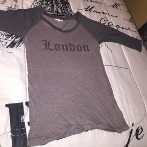 "London" baseball tee