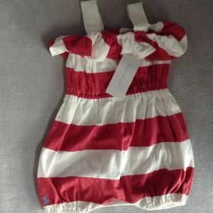 Ralph Lauren ruffle romper NWT