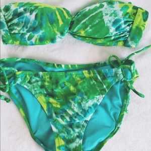 Victoria's Secret Tie-Dye Strapless Bikini