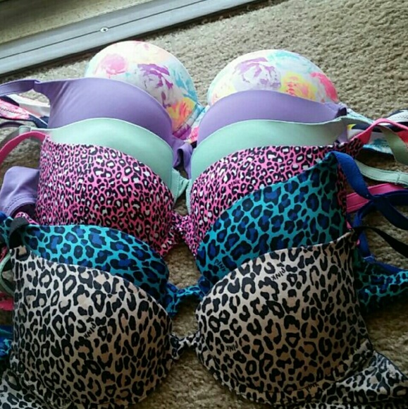 Victorias secret pink push up bras