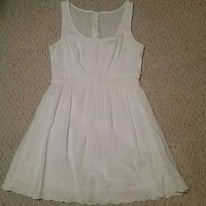 White Flowy Dress