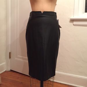 Zara faux leather pencil skirt