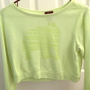 Elephant Cropped Sweater