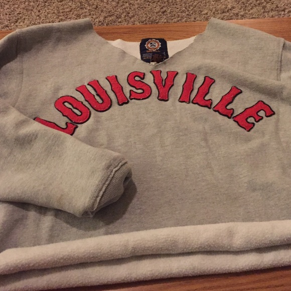 Louisville crop sweat shirt