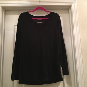 Old Navy Plus Size 2X Black Long Sleeve Shirt
