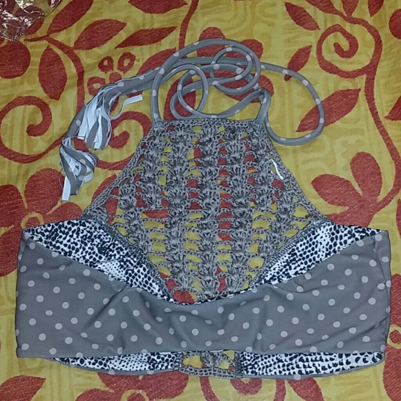 New acacia puka panama crochet bikini top swimwear - Picture 3 of 4