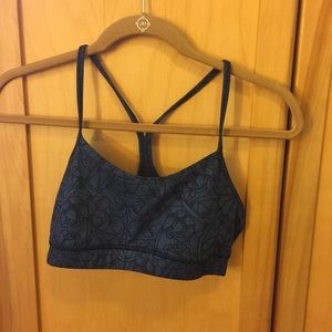 Lululemon Flow Y Sports Bra Rare Pattern Sz 6