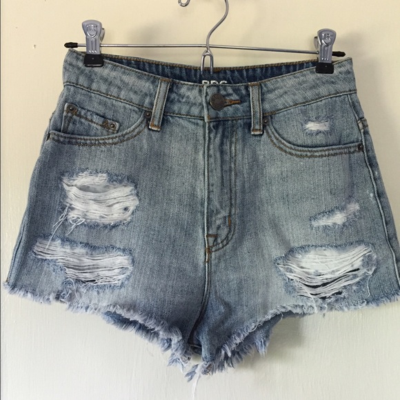 BDG cheeky dree high waisted denim shorts