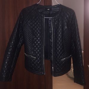 Faux leather jacket from H&M