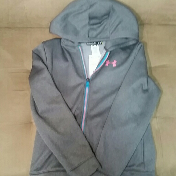 Girls Size Medium Under Armour Zip Hoodie