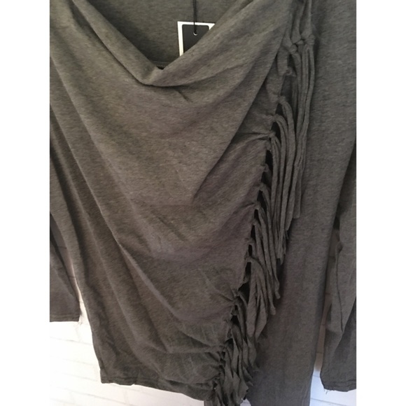 🆑❣️1 Left❣️5⭐️ Sizes Longsleeve Fringe Wrap Tunic - Picture 4 of 4