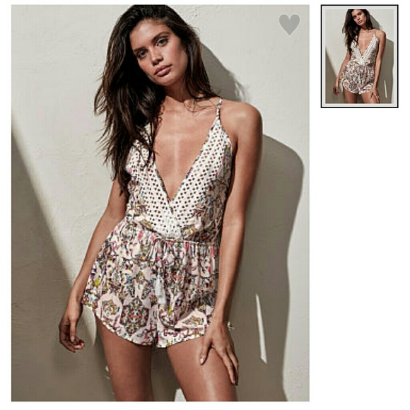 Plunging romper