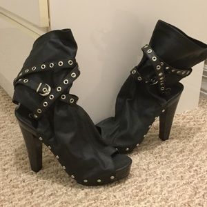 Jessica Simpson Open-Toe and Open Back Bootie
